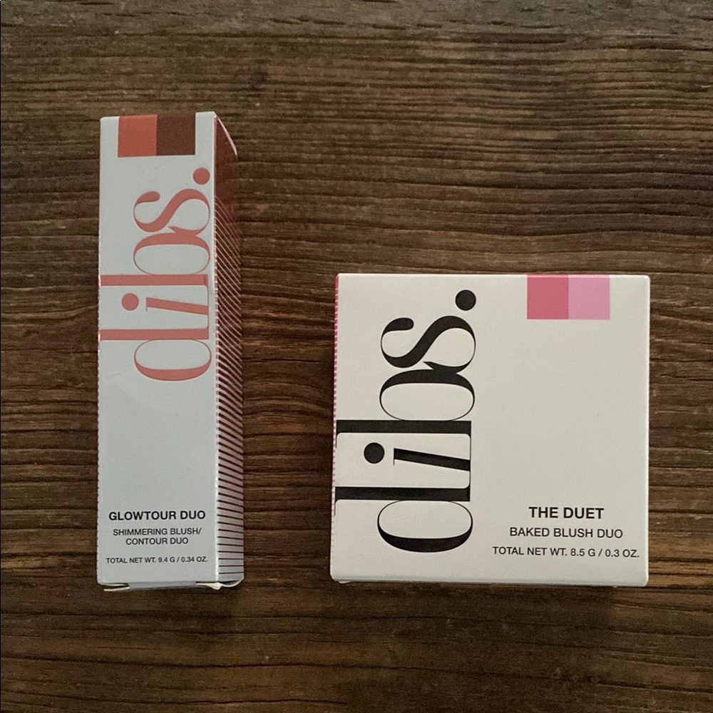DIBS Beauty Baked Blush Duo and Glowtour Duo Stick